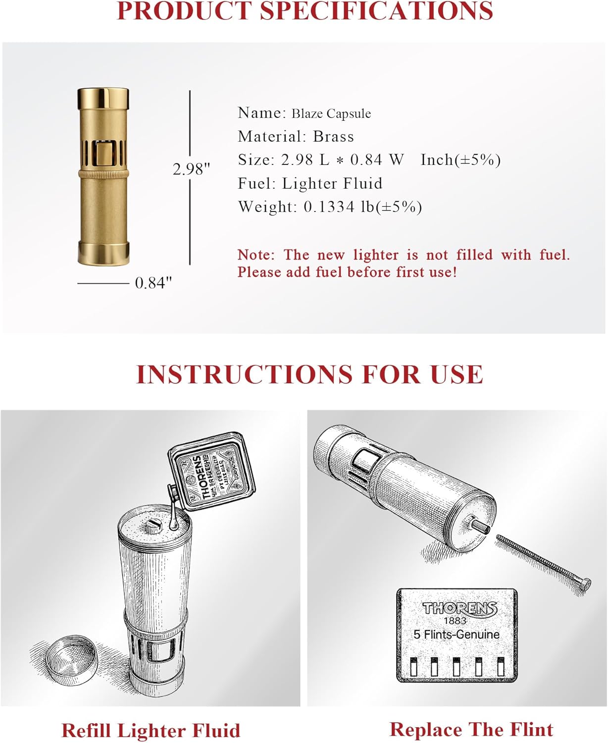 Refillable Soft Flame Lighter 🔥