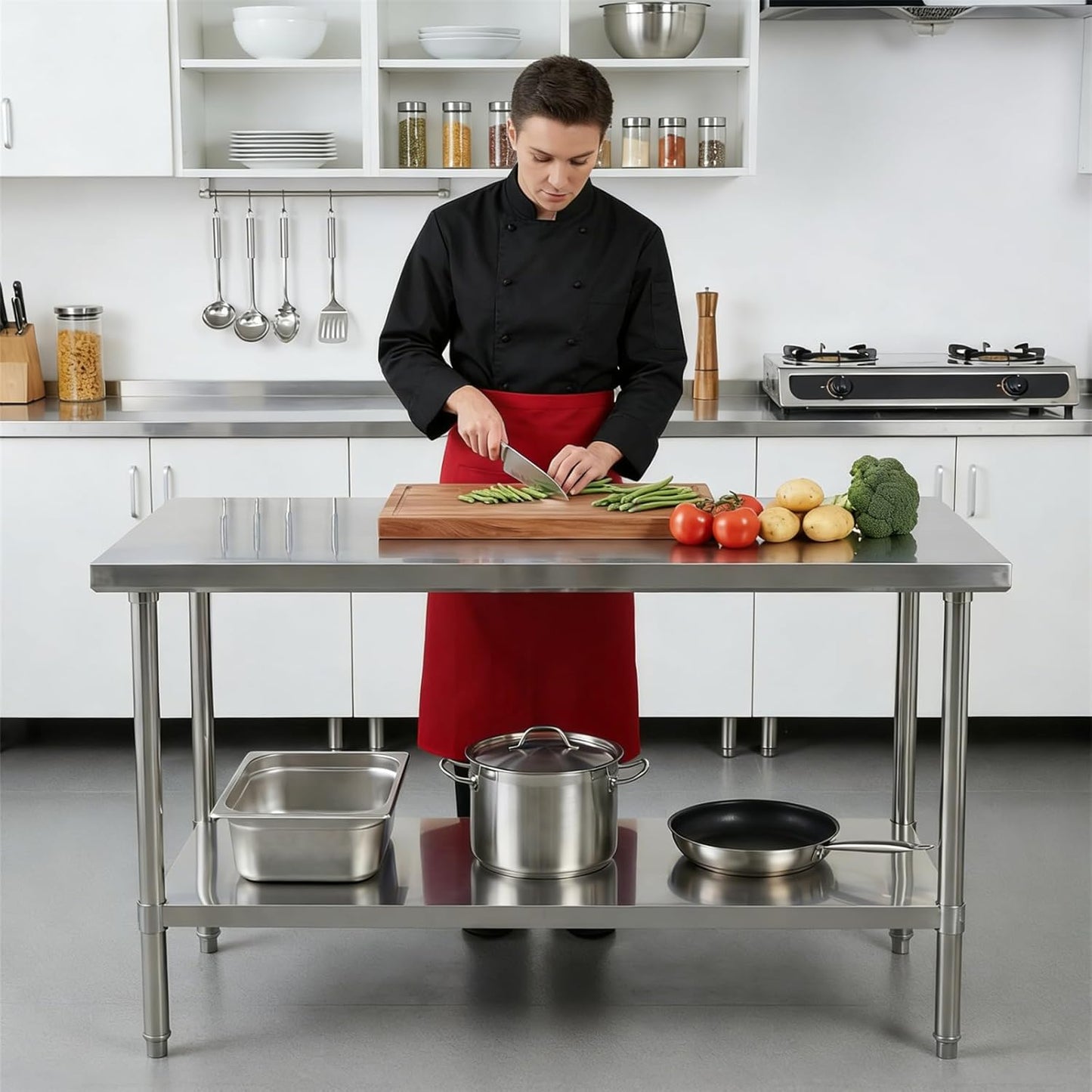 Double-Layer Kitchen Prep Rack 🍽️✨